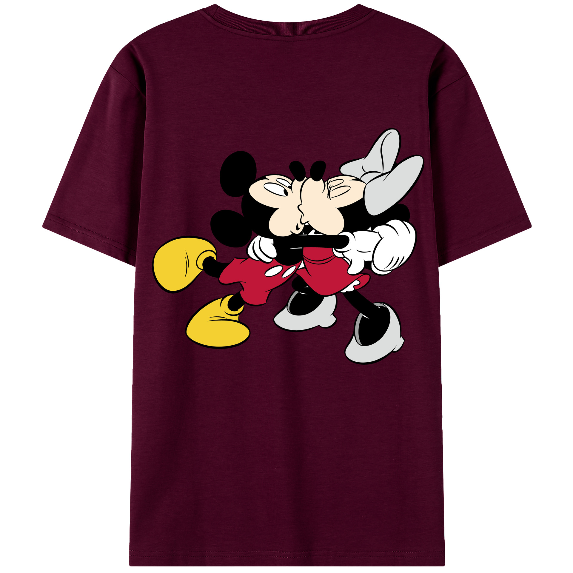 （画像用） ミッキーマウス Mickey Mouse レディース半袖Tシャツ(バックプリント)